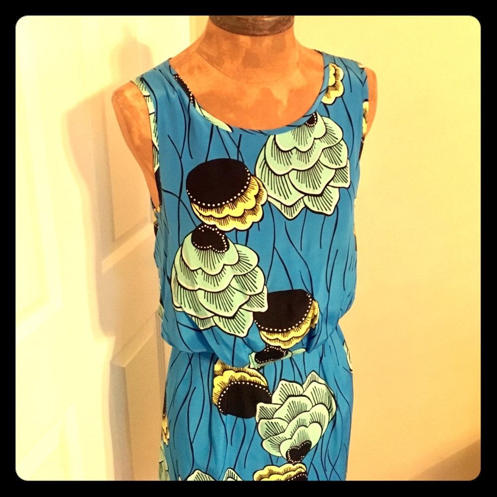 Anthropologie Sariah Silk Palma Dress